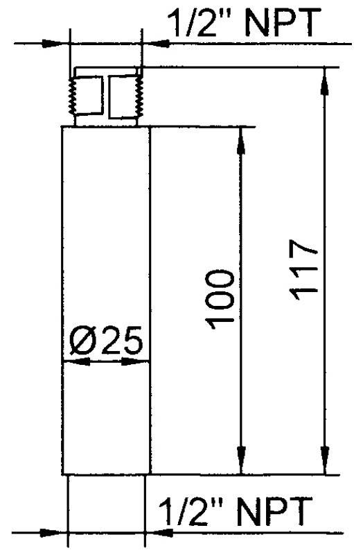 Grothe Verlängerungsrohr KSZ 8003