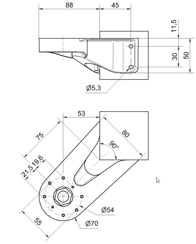Werma Befestigungswinkel WM BK 96000041
