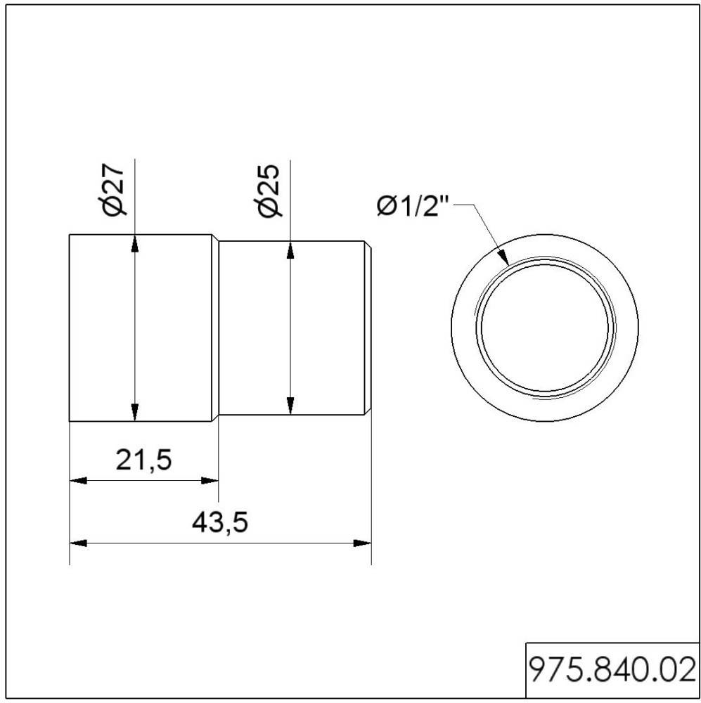 Werma Adapter für Rohr D25mm 97584002