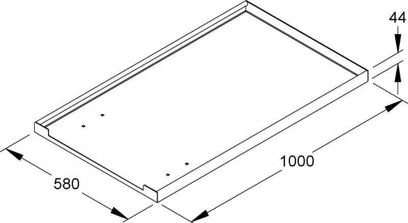 Niedax Auffangwanne W-AW 44X580X1000 E3