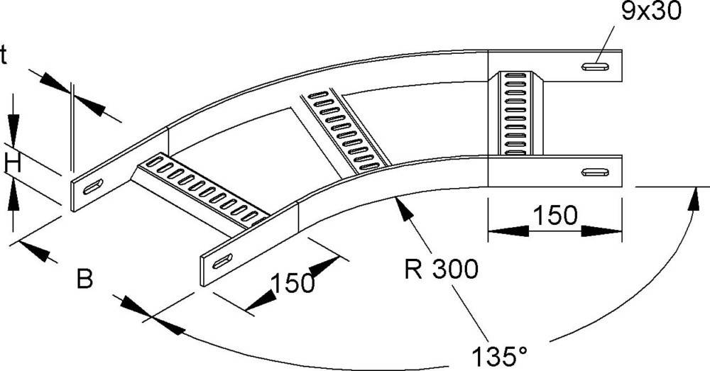 Niedax Bogen 45Gr. KLMUBB 40.250 F