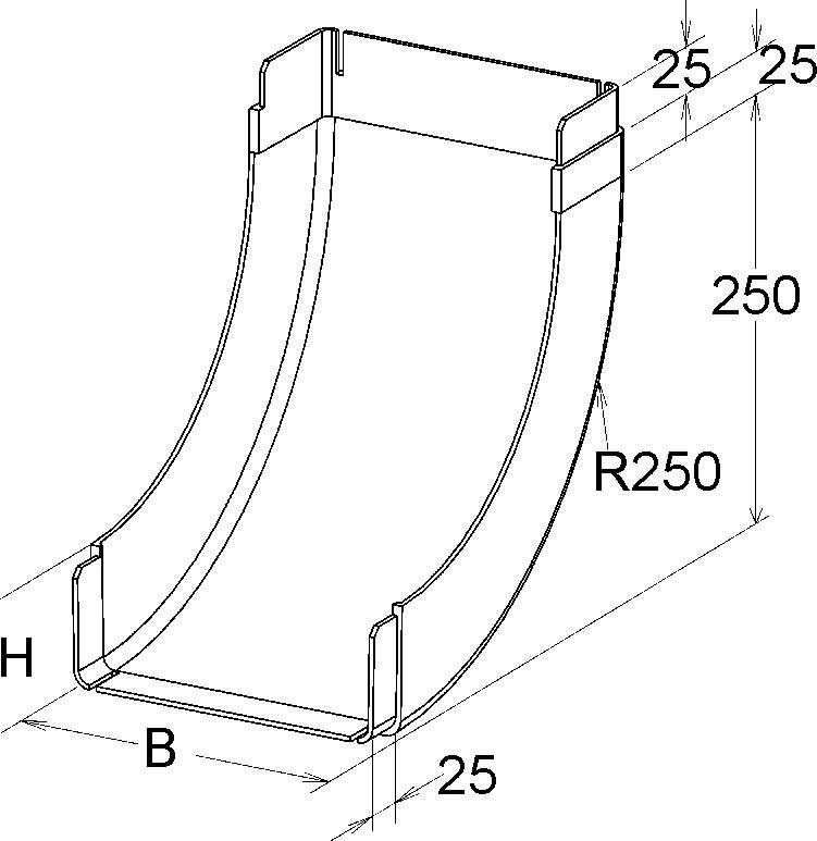 Niedax GFK-Rinnensteigbogen KPBI 80.150/P