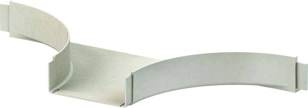 Niedax GFK-Anbau-T-Stück KPST 80.150/P