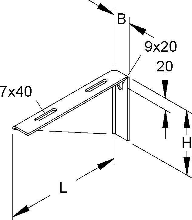Niedax Winkelkonsole KTAW 100 E3