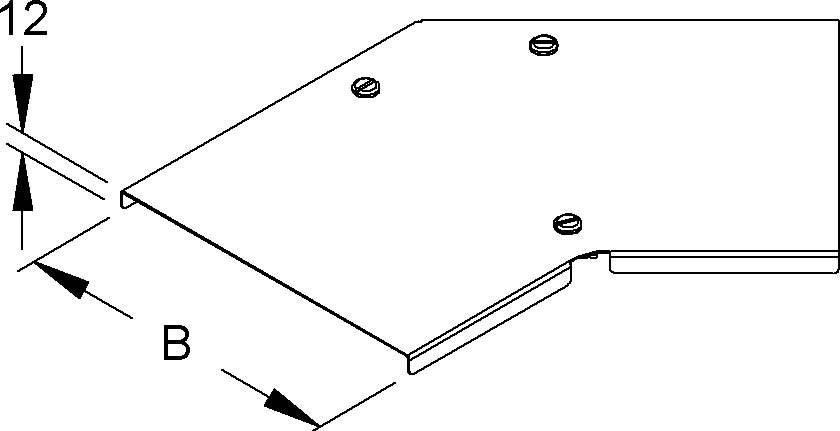 Niedax Deckel für Bogen 45Gr. RBACDV 300 S