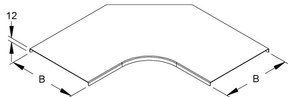 Niedax Deckel für Bogen 90Gr. RESCD 120 S