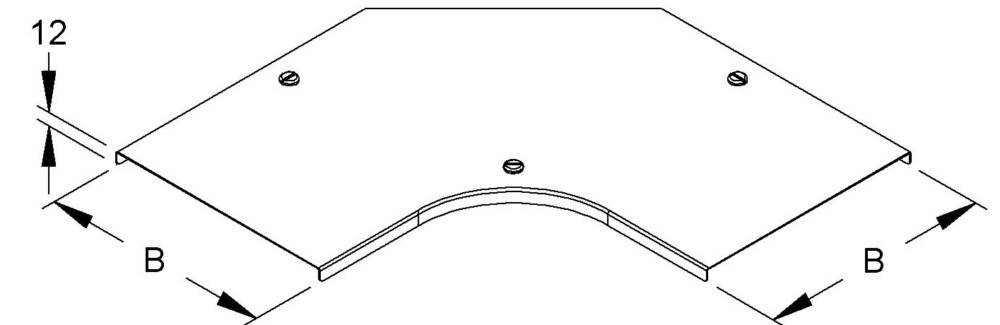 Niedax Deckel für Bogen 90Gr. RESCDV 300 S
