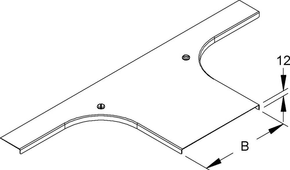 Niedax Deckel für Anbau-T-Stück RTACDV 300 S