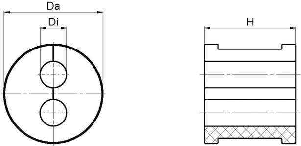 10 Stk. Jacob Mehrfachtüllen F311-9005-22