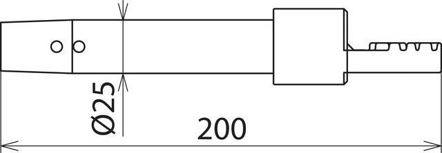DEHN Adapter mit Zahnkupplung AD ZK 25 200