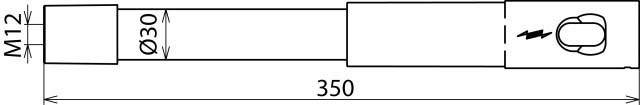 DEHN Adapter m. Gewindebuchse AD M12 STK 30 350