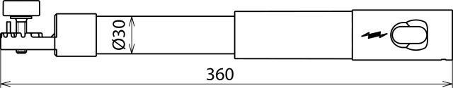 DEHN Isolierteil m. Zahnkuppl. IT ZK30 STK 30 360