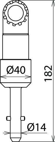 DEHN Adapter mit Zahnkupplung AD SQ ZK 165