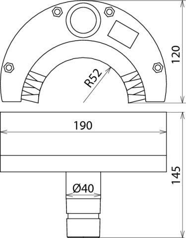 DEHN Halbrundbürste HRB 120 MS