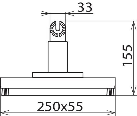 DEHN Rechteckbürste REB 25055 ZK MS