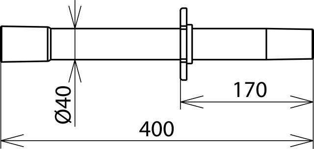 DEHN Saugrohr m. Handhabe SRH 400 NS