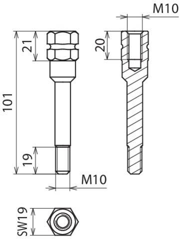 DEHN Adapter AD EP TI M10