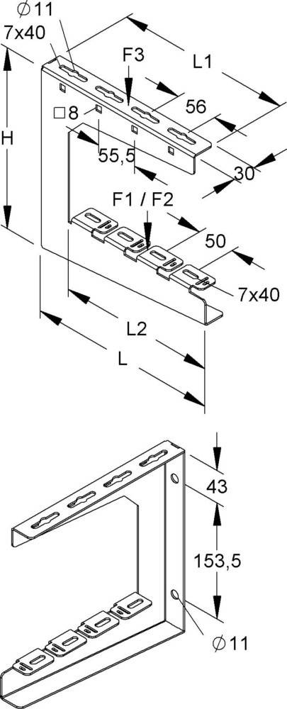 Niedax Zentralabhängung C-Profil ZC 200 S