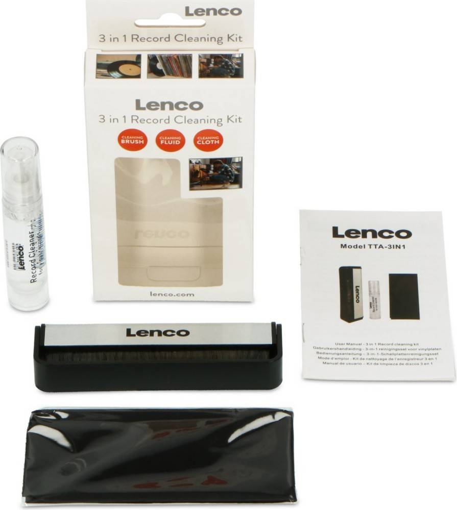 LENCO Cleaning-Kit f.Schallplatt TTA-3IN1