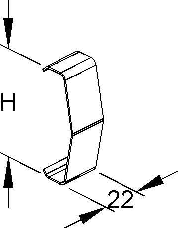 Niedax Deckelhalteklammer RDHK 60 E2