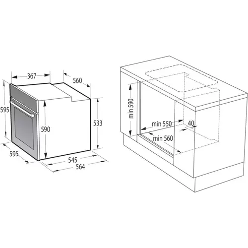 Gorenje EB-Herdset-Hi-Light BC6715E02XK+ECD641BX Gorenje EB-Herdset-Hi-Light BC6715E02XK+ECD641BX