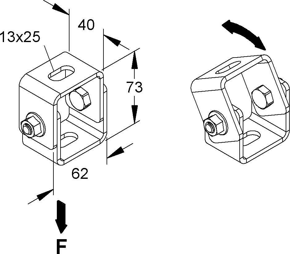 Niedax Deckenbügel DBG 12
