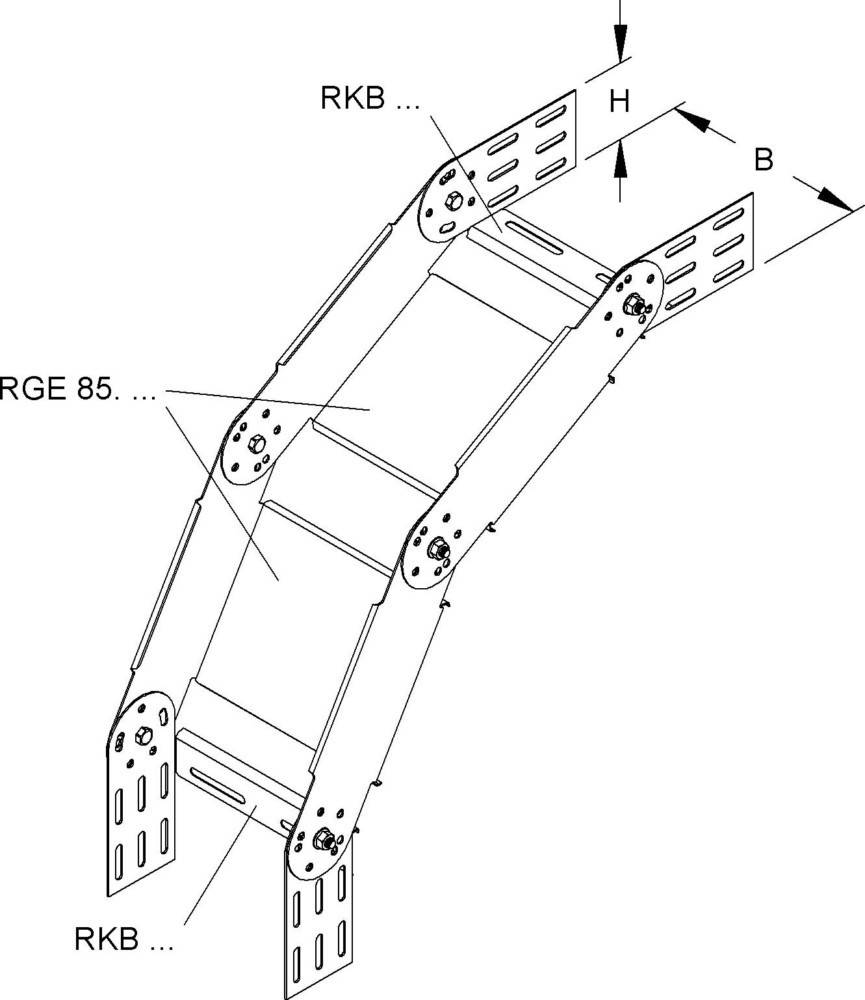 Niedax Bogen verstellbar RGS 85.100