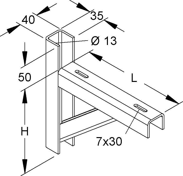 Niedax Wandausleger KTAF 400