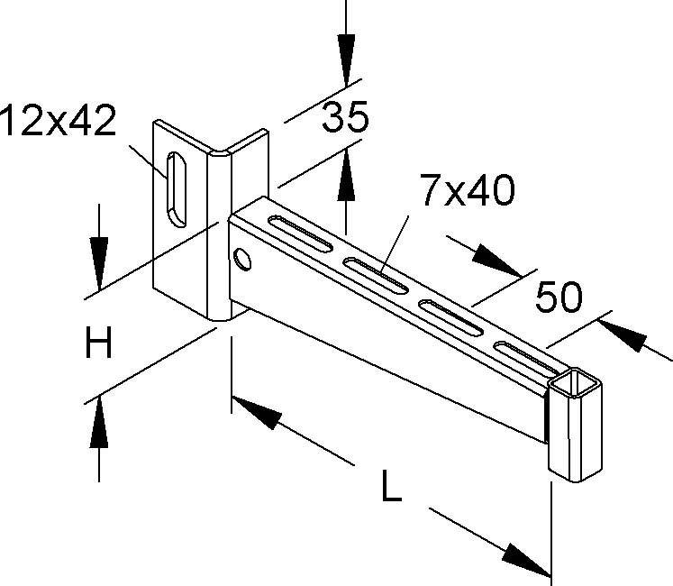 Niedax Ausleger KTUG 400