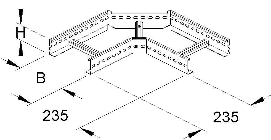 Niedax Eckstück KLE 60.503