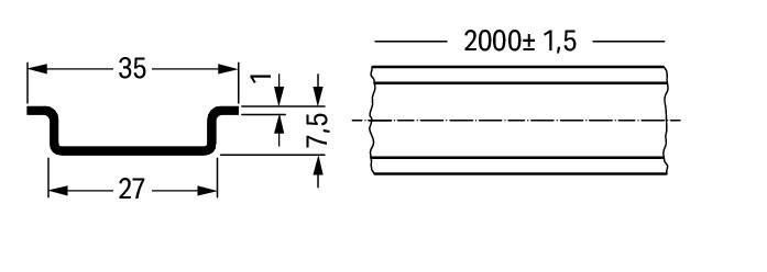 WAGO GmbH &amp; Co. KG Tragschiene 210-113