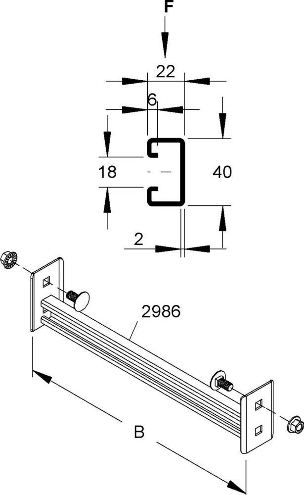 Niedax Sprossen SPC 86/1000