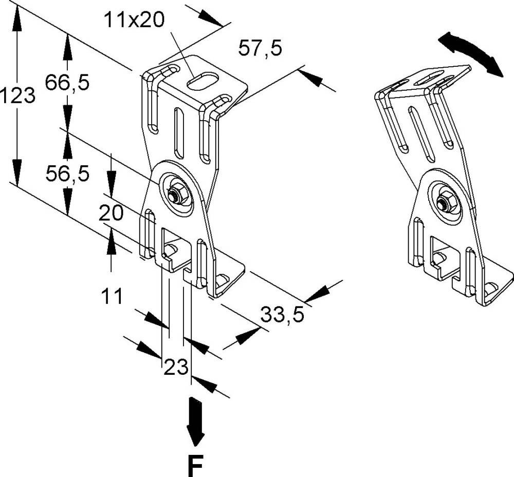Niedax Deckenbügel DBG 10