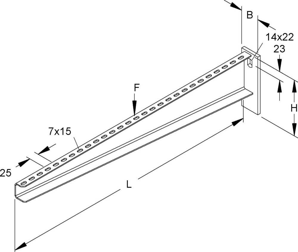 Niedax Wandausleger KTA 900 E3