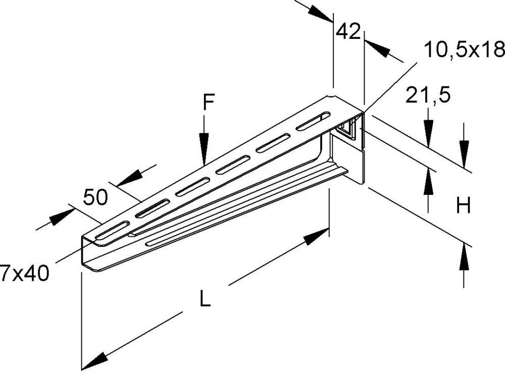 Niedax Wandausleger KTAM 400 E5