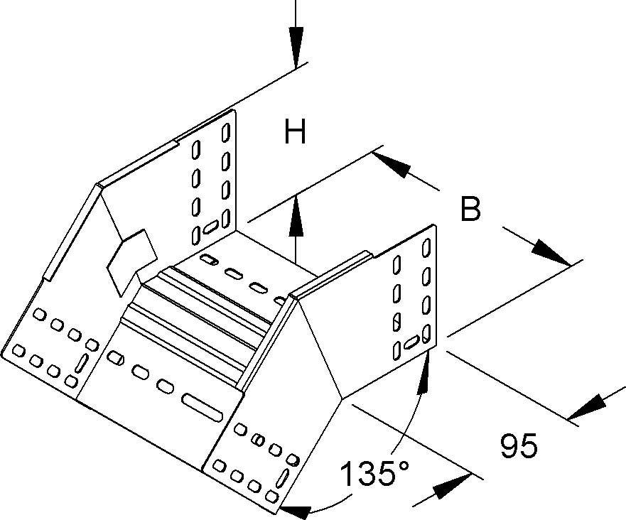 Niedax Rinnenfallbogen RFB 110.200