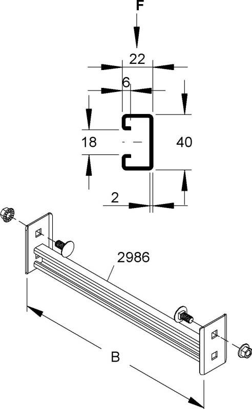 Niedax Sprossen SPC 86/1200