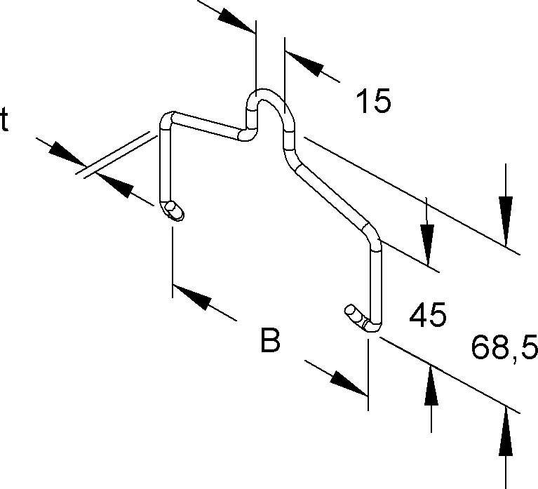 Niedax Einhängebügel REBA 60 E3