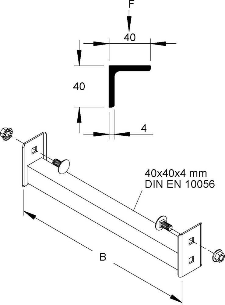 Niedax Sprosse SPW 40/1000