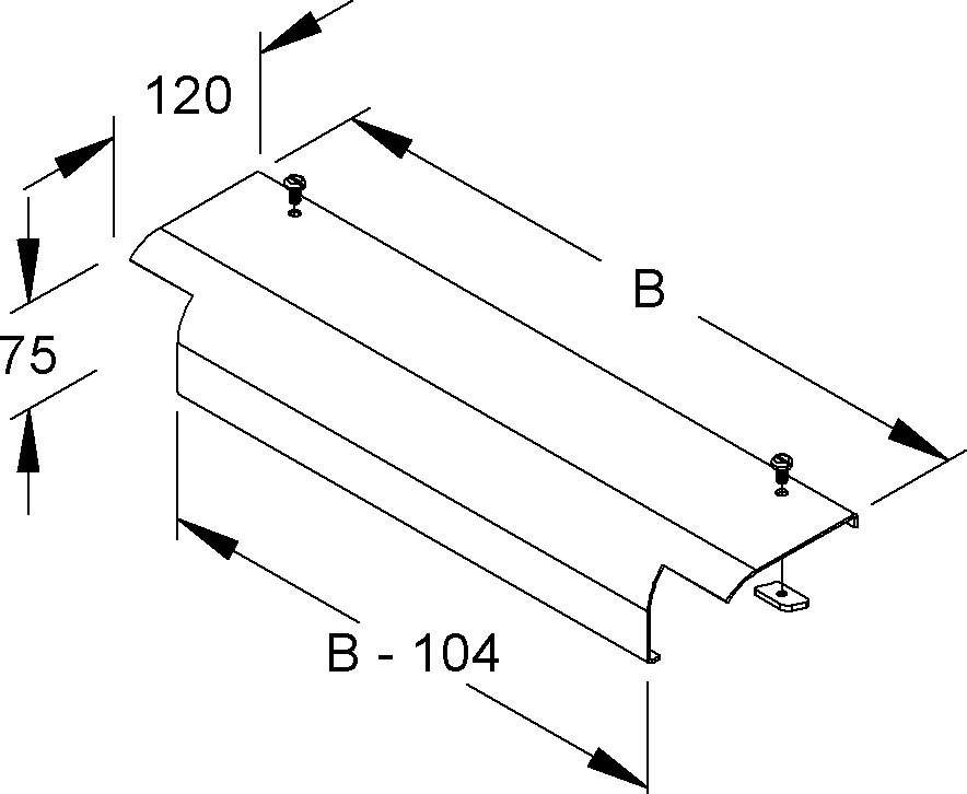Niedax Endabgangsblech WLAB 500