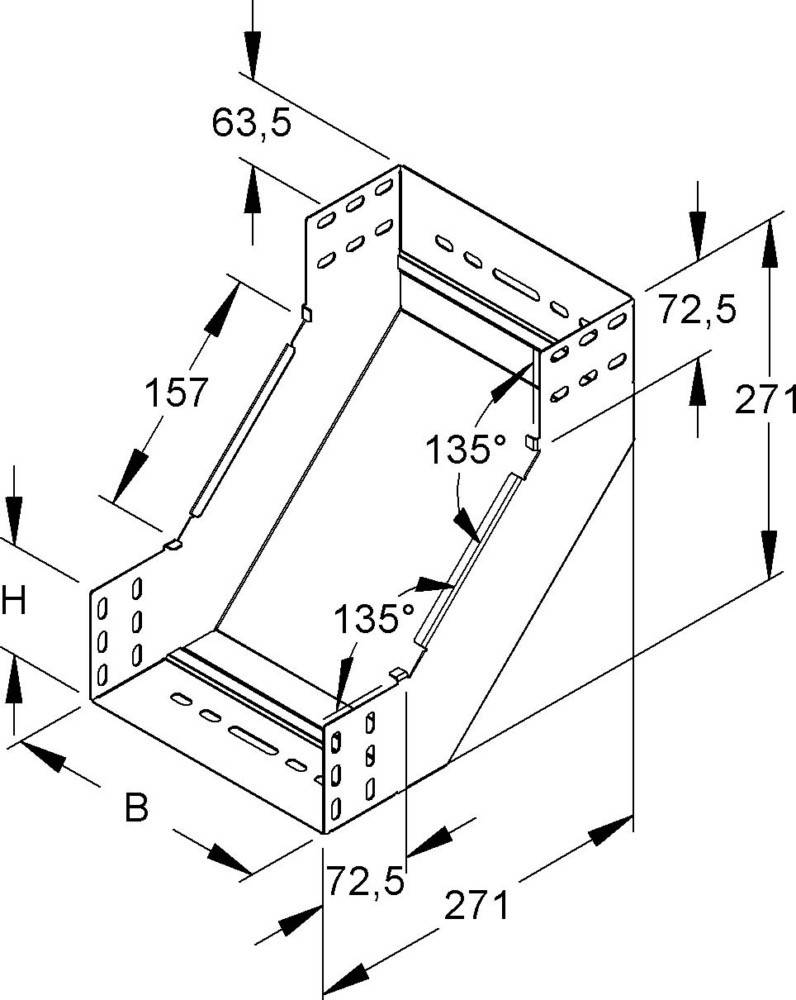 Niedax Rinnensteigbogen RSD 85.100