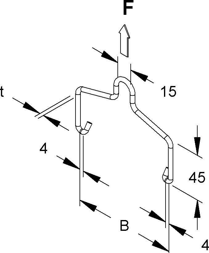Niedax Einhängebügel REBA 100 DV
