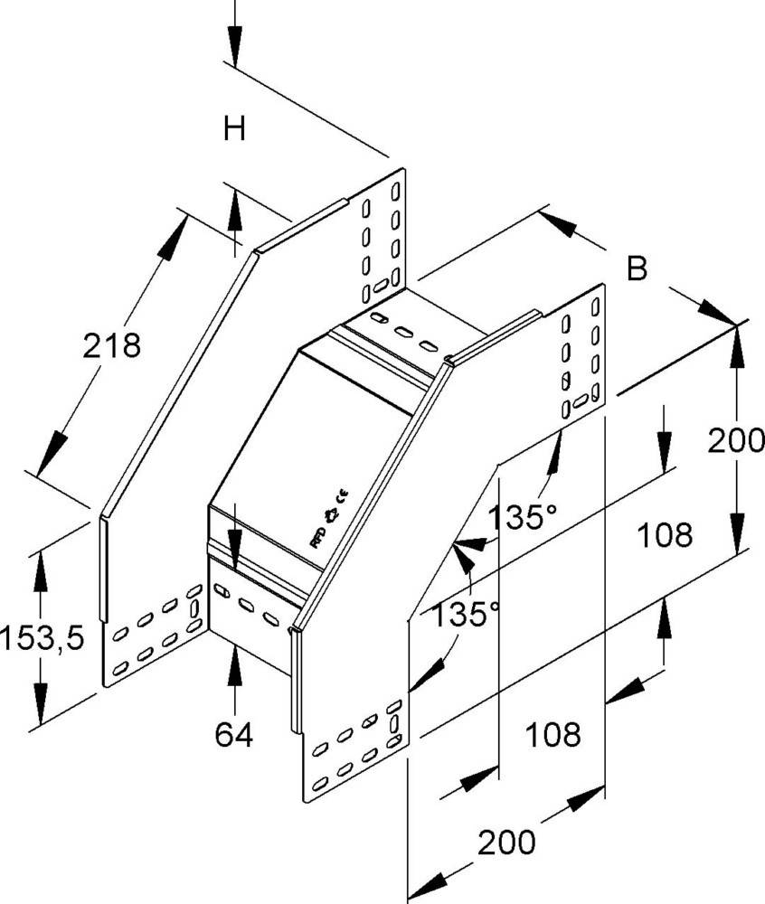 Niedax Rinnenfallbogen RFD 110.550