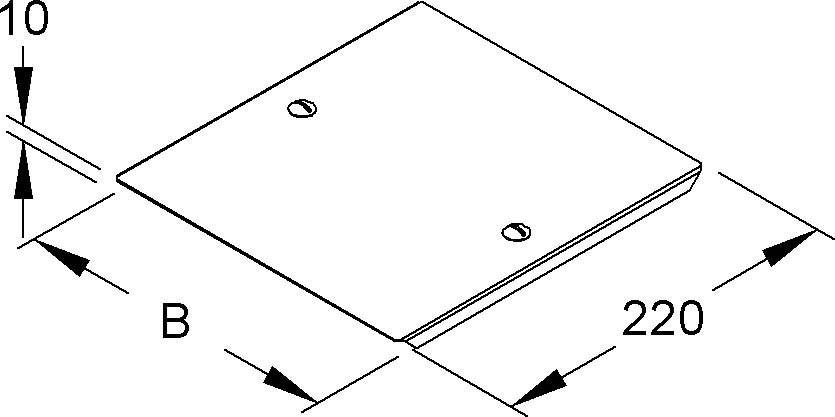Niedax Fallstück-Deckel RFDDV 110.400
