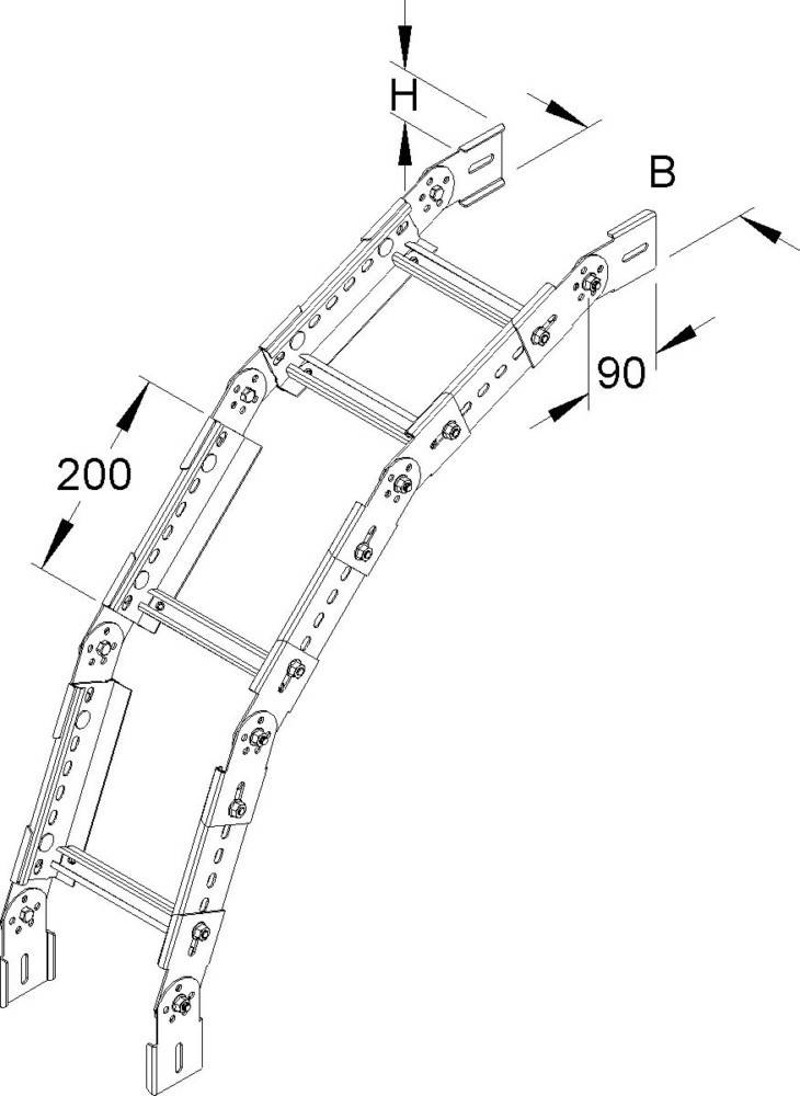 Niedax Verstellbarer Bogen KGS 60.603 F