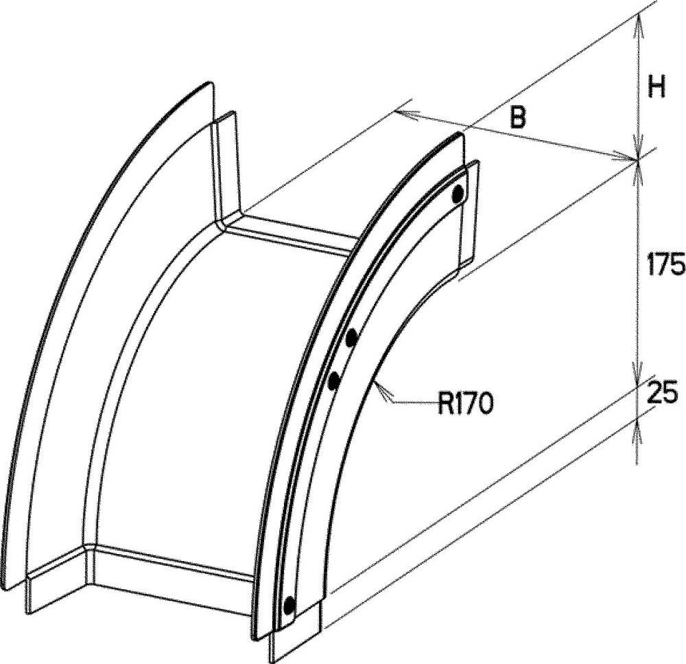 Niedax GFK-Rinnenfallbogen KKBA 110.600