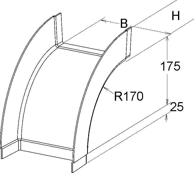 Niedax GFK-Rinnenfallbogen KKBA 80.200