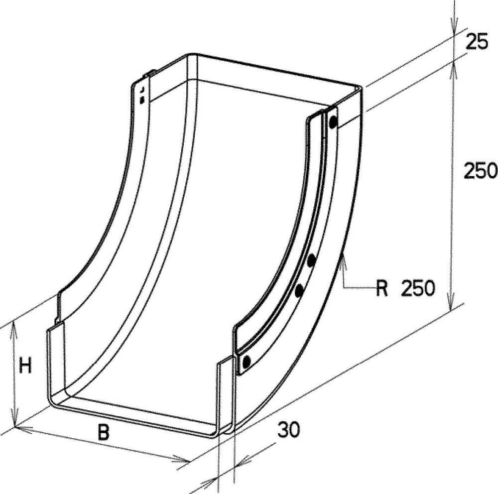 Niedax GFK-Rinnensteigbogen KKBI 80.600