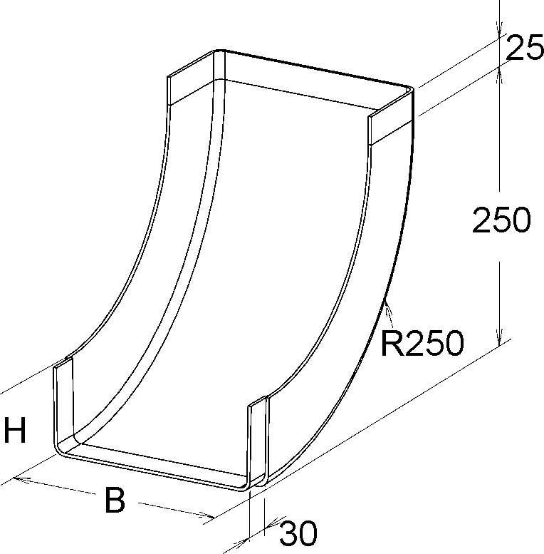 Niedax GFK-Rinnensteigbogen KKBI 80.200
