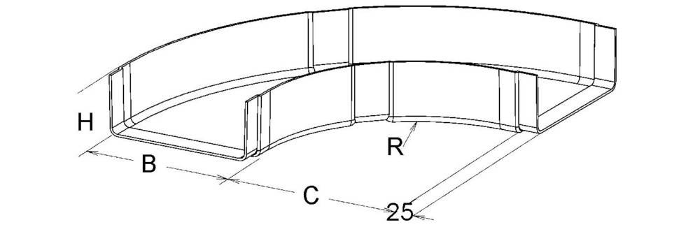 Niedax GFK-Bogen 90Gr. KPB 80.150/P